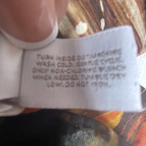 Chico's Tigers Eye Animal Print Top 3(XL 16) Knit Fall Autumn Rhinestones BOHO‎ - Picture 10 of 15